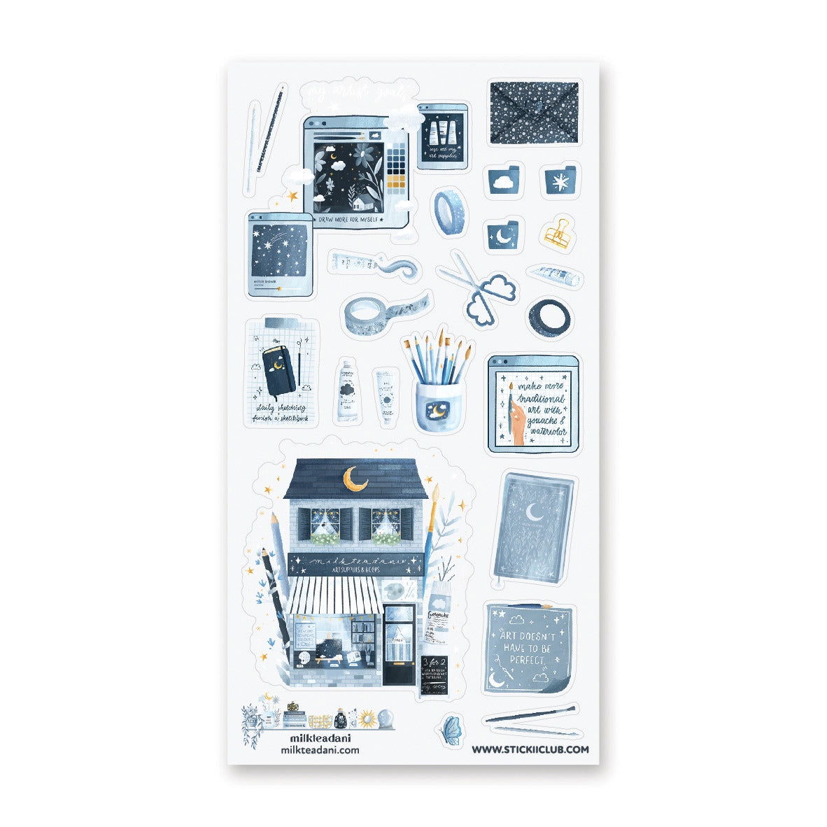 STICKII Sticker Sheet - Cosmic Art Supply