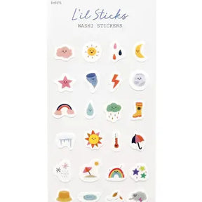 Girl of All Work - Washi Stickers - Daily Weather L'il Sticks