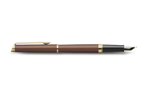 Waterman Hémisphère Fountain Pen - Copper Red with Gold Trim