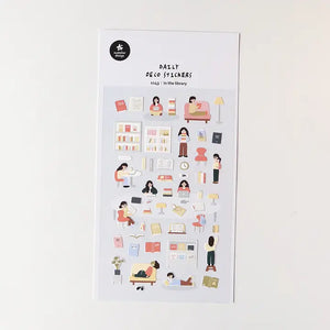 Suatelier Design - Sticker Sheet - In the Library