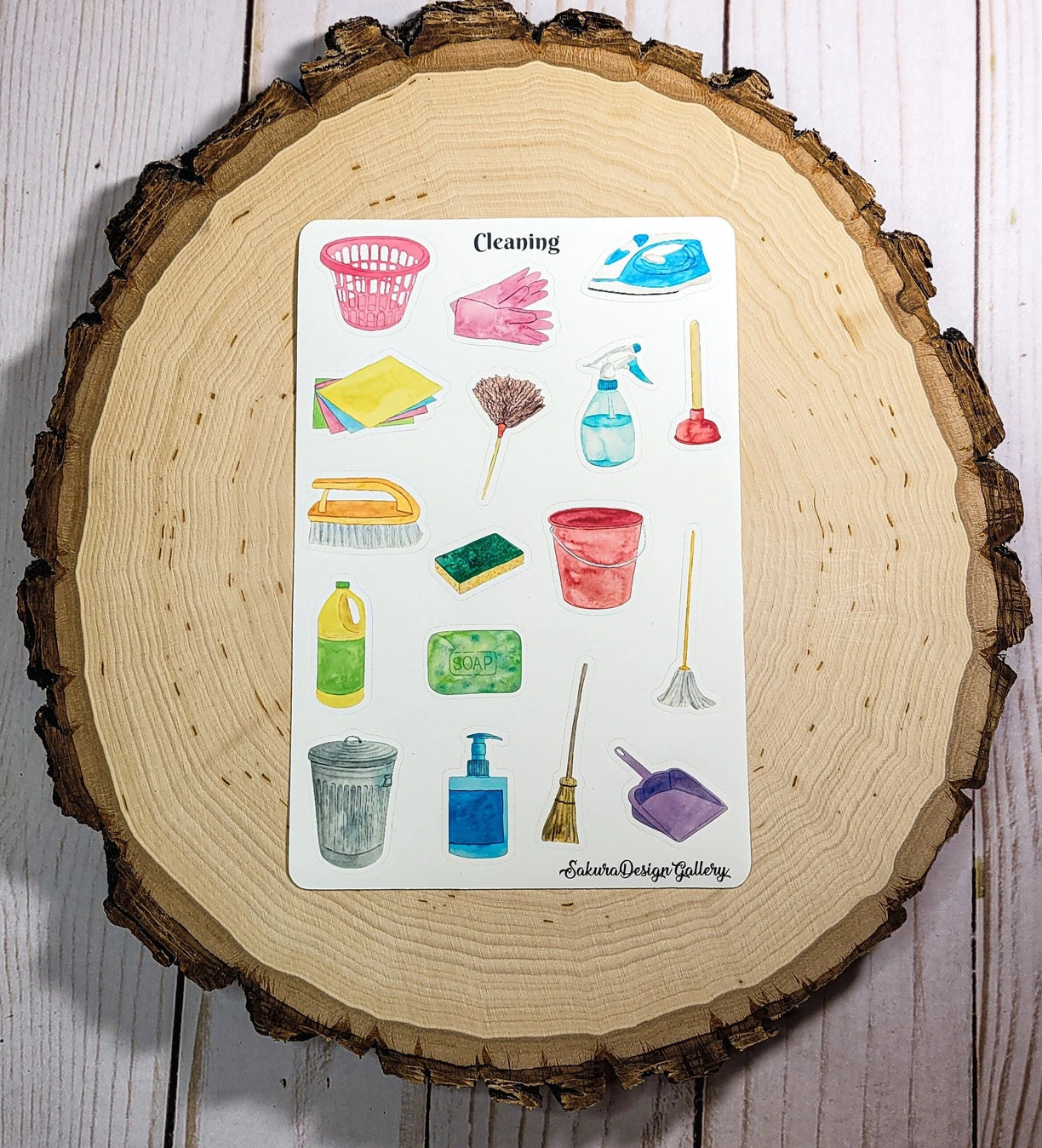 Sakura Design Gallery - Vinyl Stickers - Cleaning