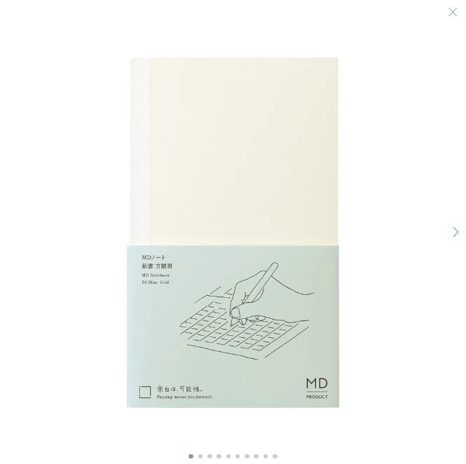 Midori MD B6 Slim Notebook - Grid