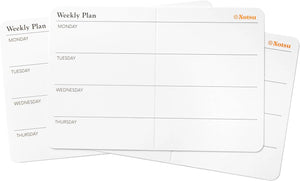 Notsu - Note Cards 3x5 - Scored Weekly Planner