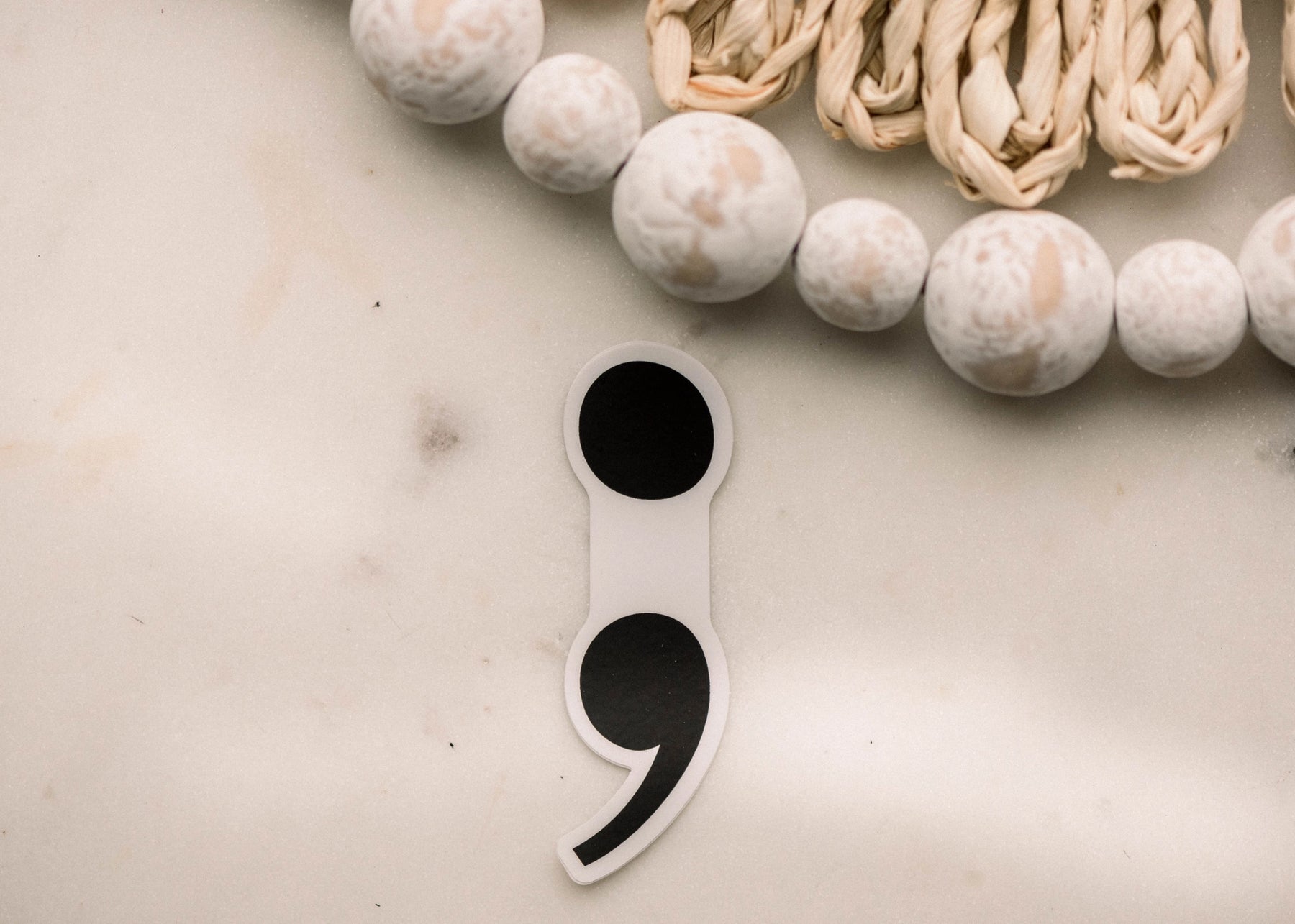 Savannah and James Co - Vinyl Sticker - Semicolon