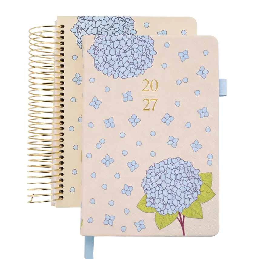 Linda Tong Planners - 2027 Illustrated Planner - Hydrangeas