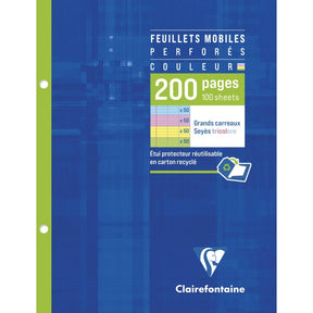 Clairefontaine A5 French Ruled Loose Leaf Pastel Colors