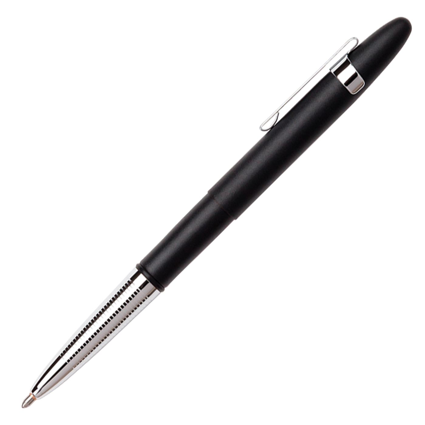 Fisher Space Pen Bullet - Matte Black with Chrome Grip and Clip