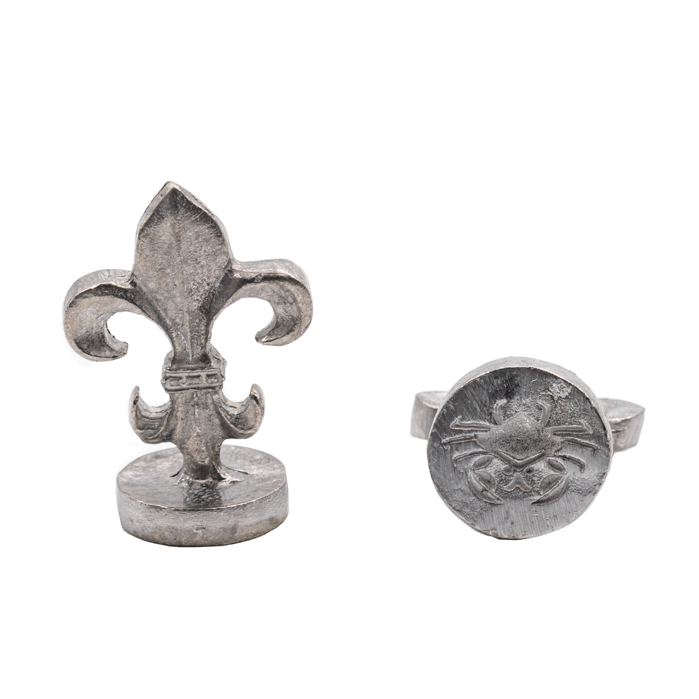 Global Solutions Metal Wax Seal 3/4" with Fleur-de-lis handle - Crab