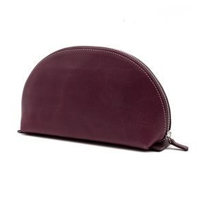 Galen Leather Co. Leather Lunar Makeup / Toiletry bag - Purple