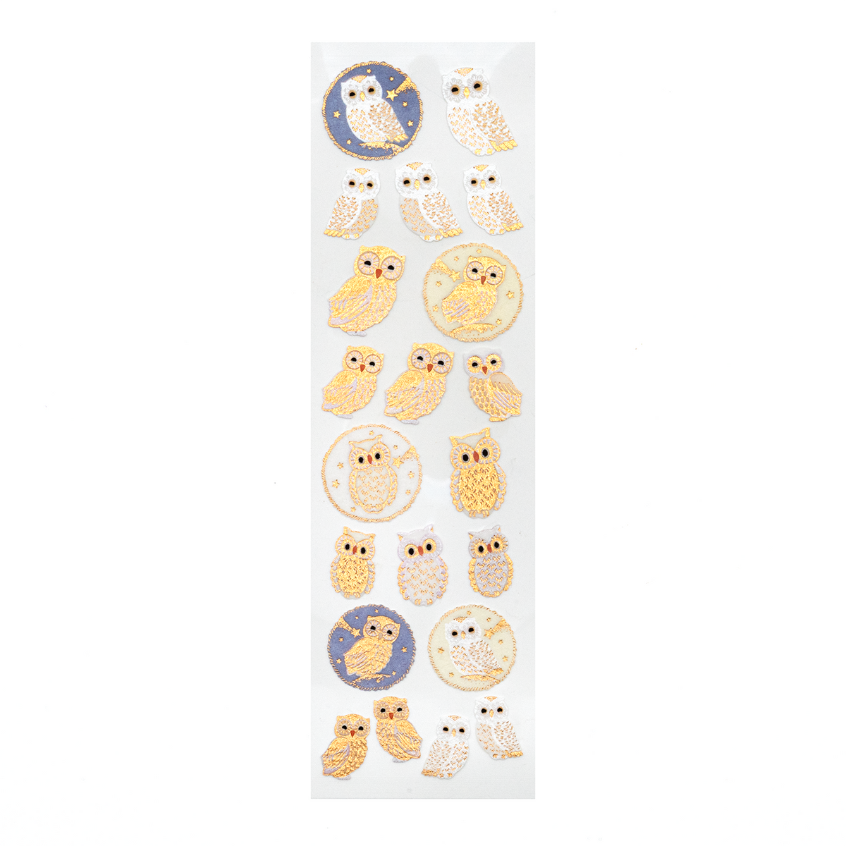 G.C. PRESS - Flocked Owl Sticker Sheet