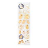 G.C. PRESS - Flocked Owl Sticker Sheet