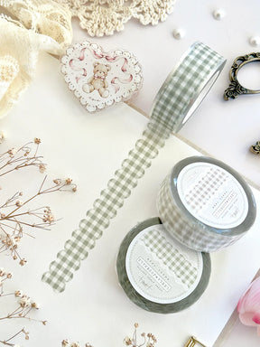 Leelajournals - Scalloped Plaid Die Cut Washi Tape