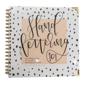  Hand Lettering 101: A Step-by-Step Calligraphy Workbook for  Beginners (Gold Spiral-Bound Workbook with Gold Corner Protectors) (Modern  Calligraphy): 9781944515652: Chalkfulloflove, Paige Tate & Co.: Books
