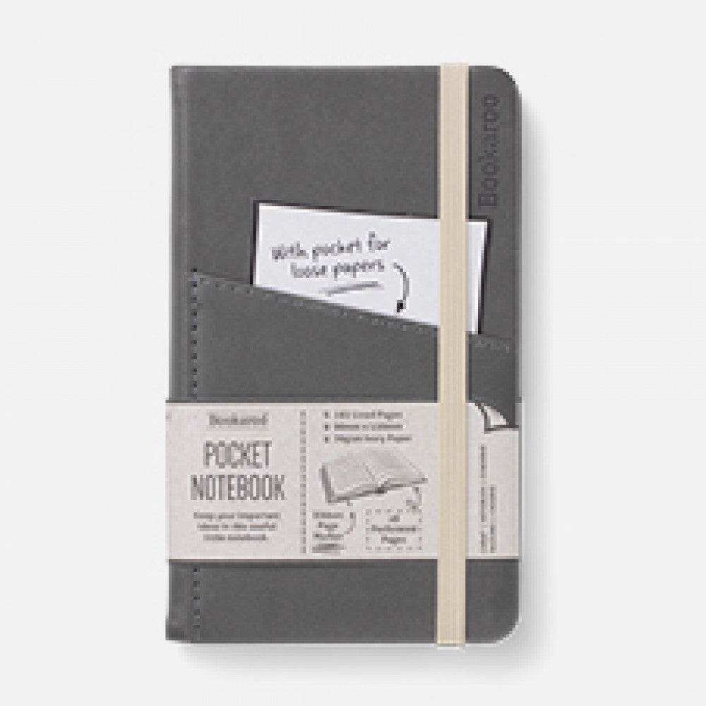 If Bookaroo  A6 Pocket Notebook - Charcoal
