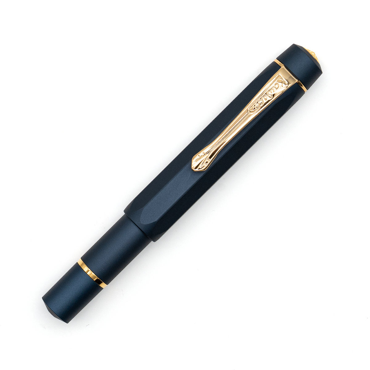 Kaweco Piston Sport AL Navy Fountain With Ink