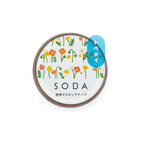 King Jim SODA Transparent Masking Tape - 10mm Poppy