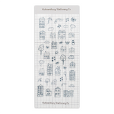 Kuboandlucy Stationery Co. - Doodle Houses Sticker Sheet