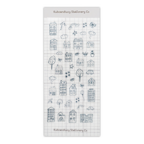 Kuboandlucy Stationery Co. - Doodle Houses Sticker Sheet
