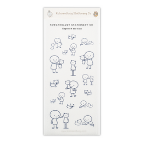Kuboandlucy Stationery Co. - Kaycee & Her Cats Sticker Sheet