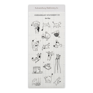Kuboandlucy Stationery Co. - Cat Play Sticker Sheet