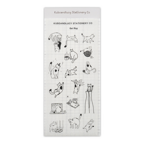 Kuboandlucy Stationery Co. - Cat Play Sticker Sheet
