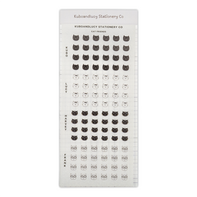 Kuboandlucy Stationery Co. - Cat Faces Sticker Sheet