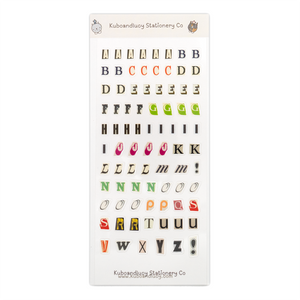 Kuboandlucy Stationery Co. - Magazine Letter Sticker Sheet