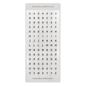 Kuboandlucy Stationery Co. - Friendship Beads Letter Sticker Sheet