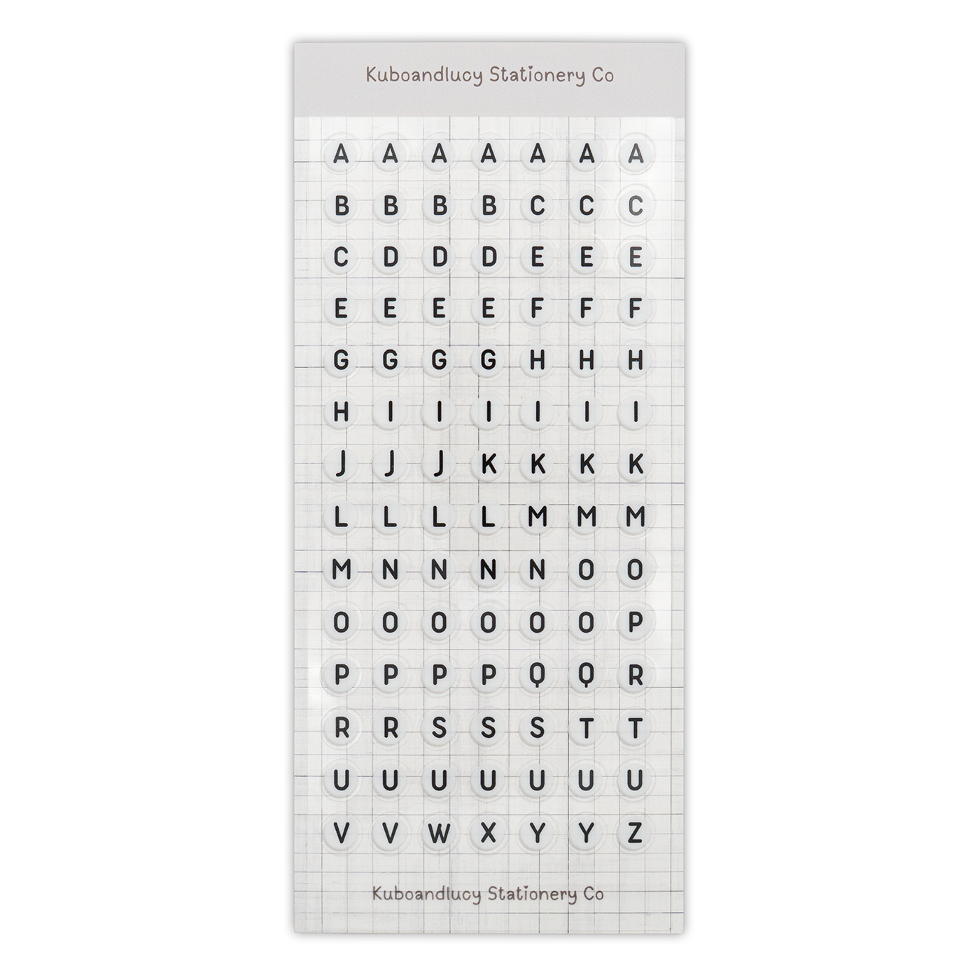 Kuboandlucy Stationery Co. - Friendship Beads Letter Sticker Sheet