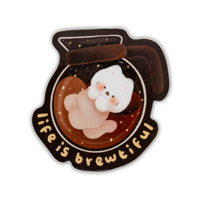 Kuboandlucy Stationery Co. - Life is Brewtiful Sticker