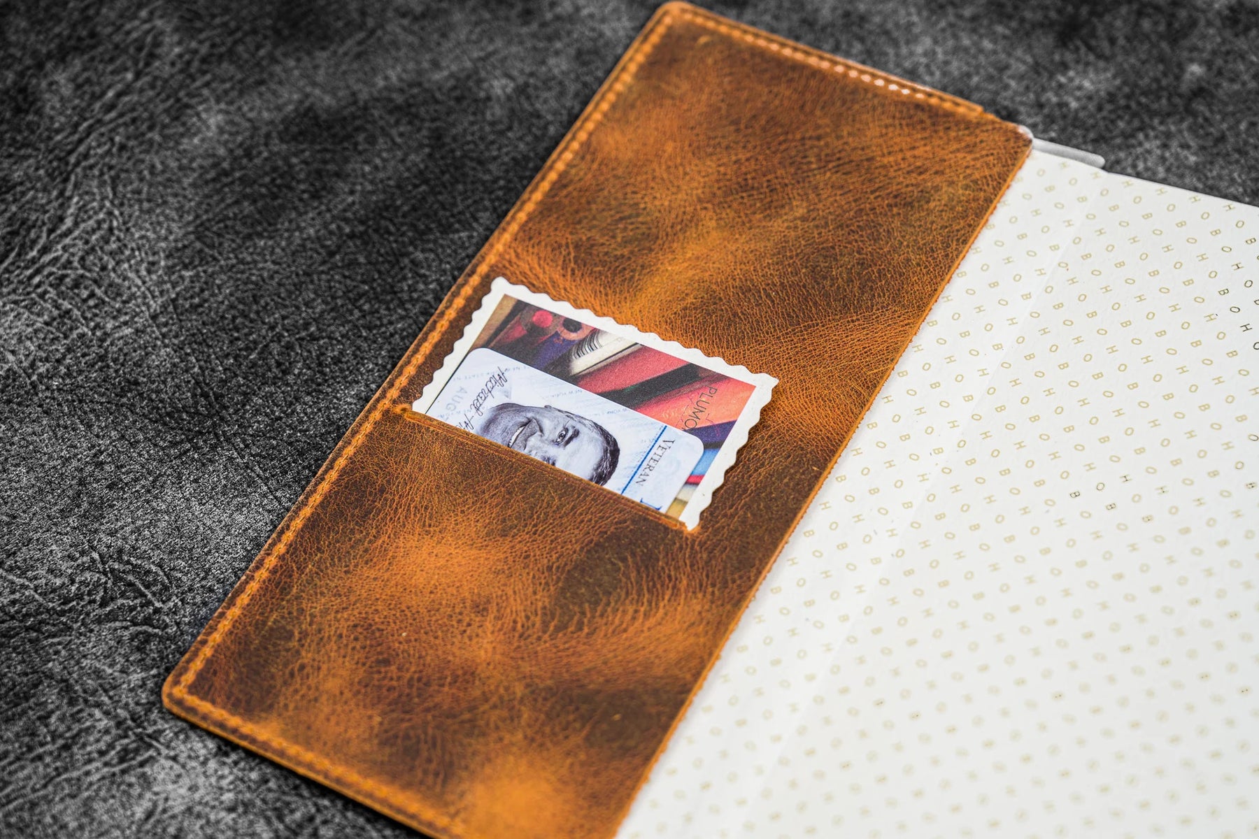 Galen Leather Slim Hobonichi Weeks Planner Cover- Crazy Horse Brown