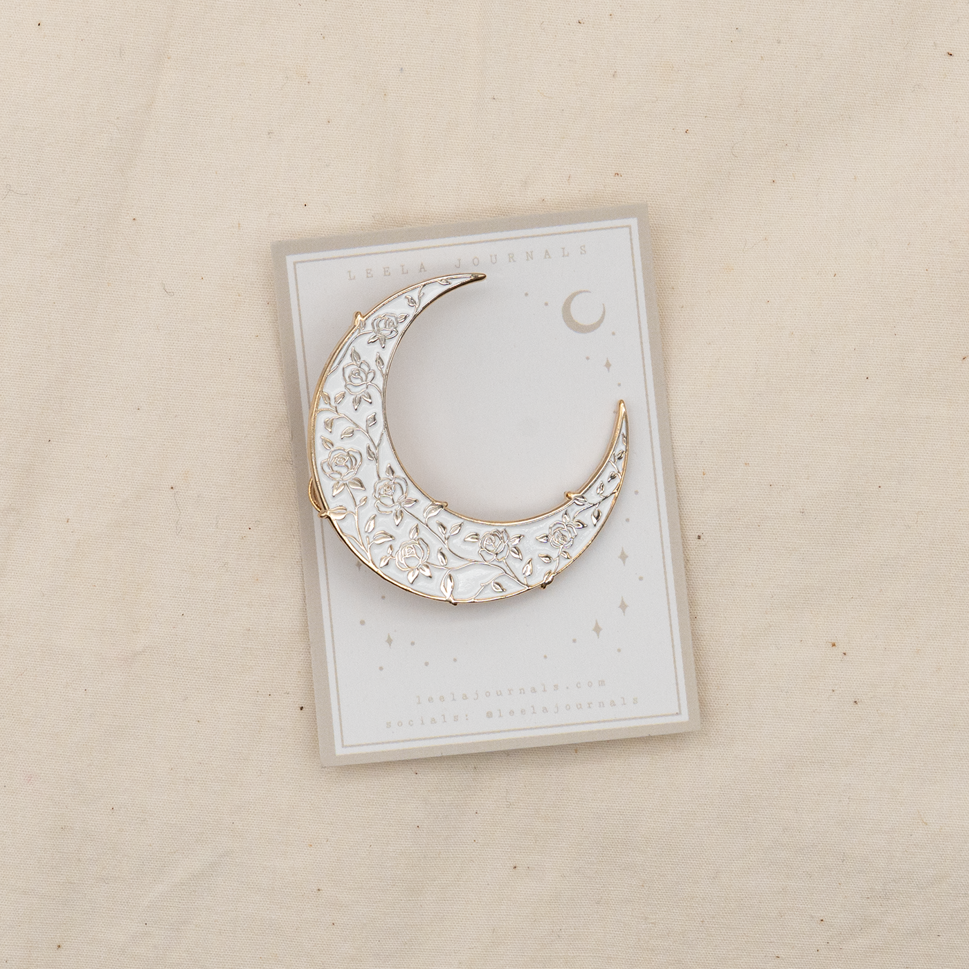 Leelajournals Rose Moon Journaling Clip