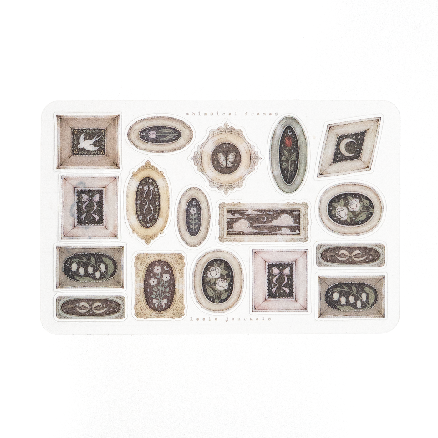 Leelajournals Whimsical Frames Sticker Sheet