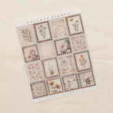 Leelajournals Vintage Postage Stamps Clear Matte Sticker