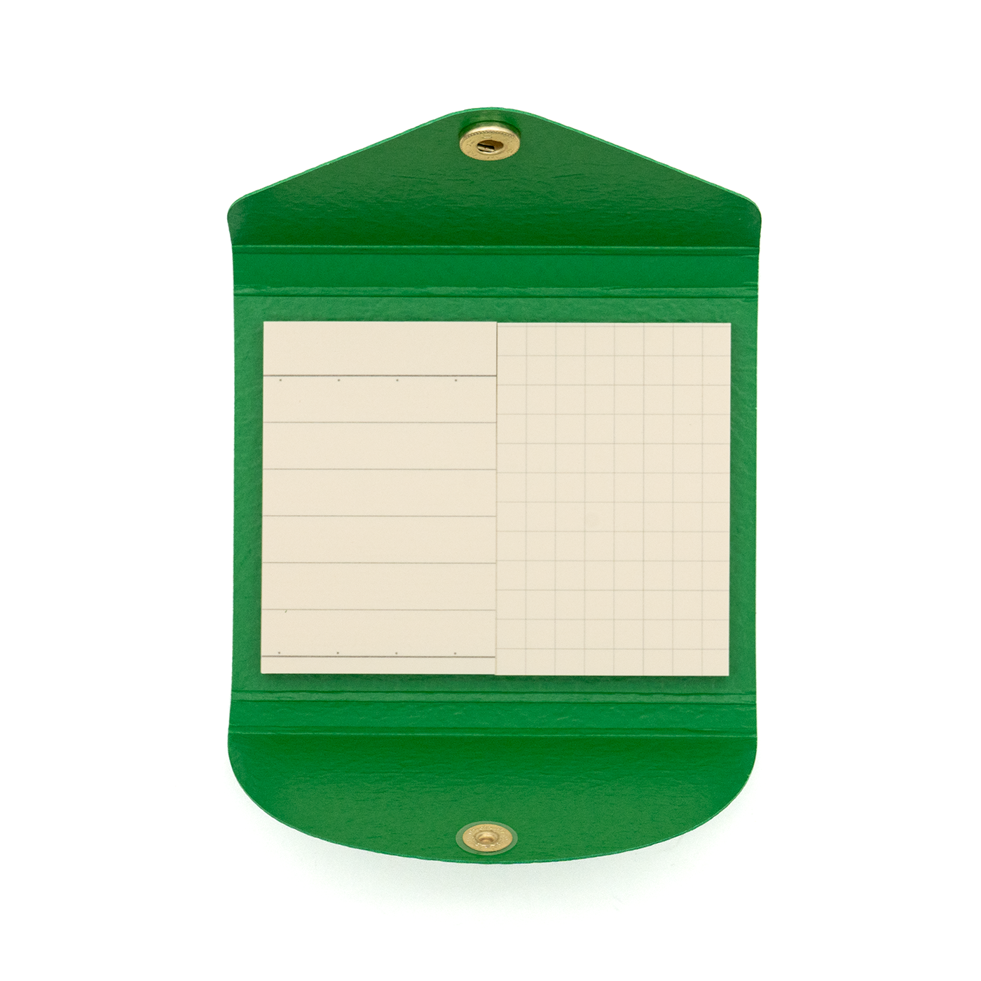 Life Stationery Sticky Notes With Cover - Green - Grid/Lined