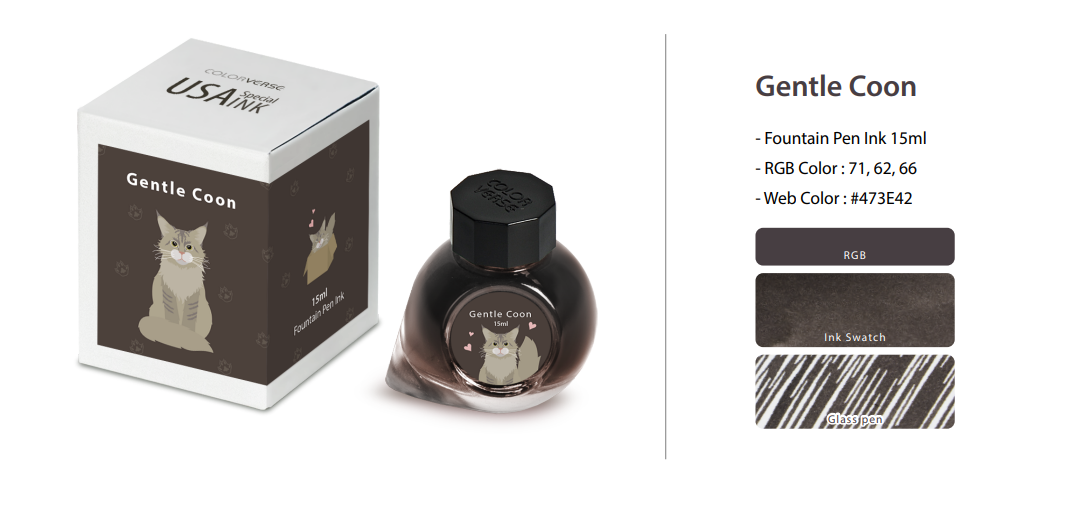 Colorverse USA Special Series Ink - Maine - Gentle Coon