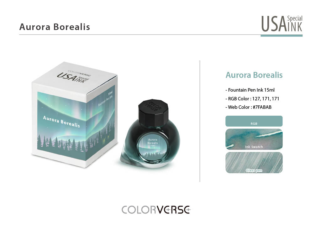 Colorverse USA Special Series Ink- Alaska - Aurora Borealis