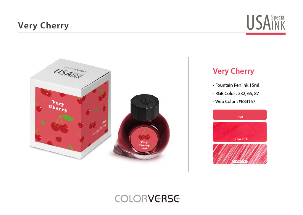 Colorverse USA Special Series Ink- Michigan- Very Cherry