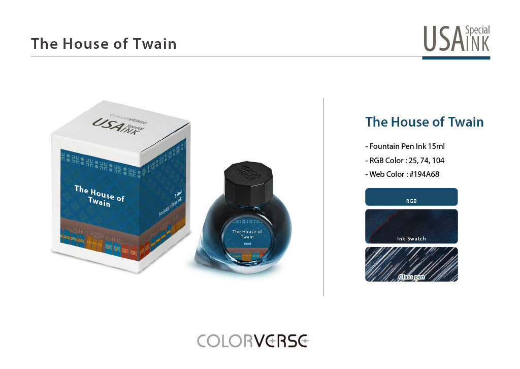 Colorverse USA Special Series Ink- Connecticut- The House of Twain