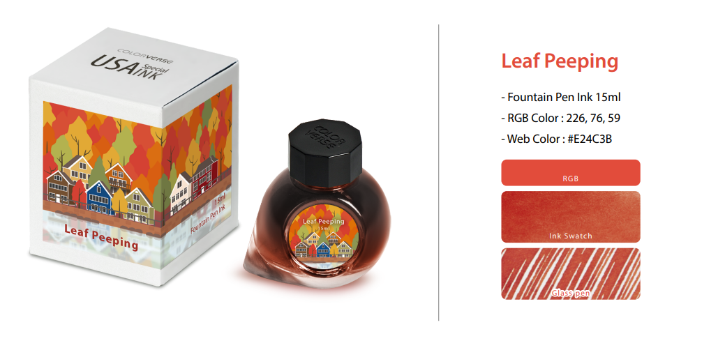 Colorverse USA Special Series Ink - New Hampshire - Leaf Peeping