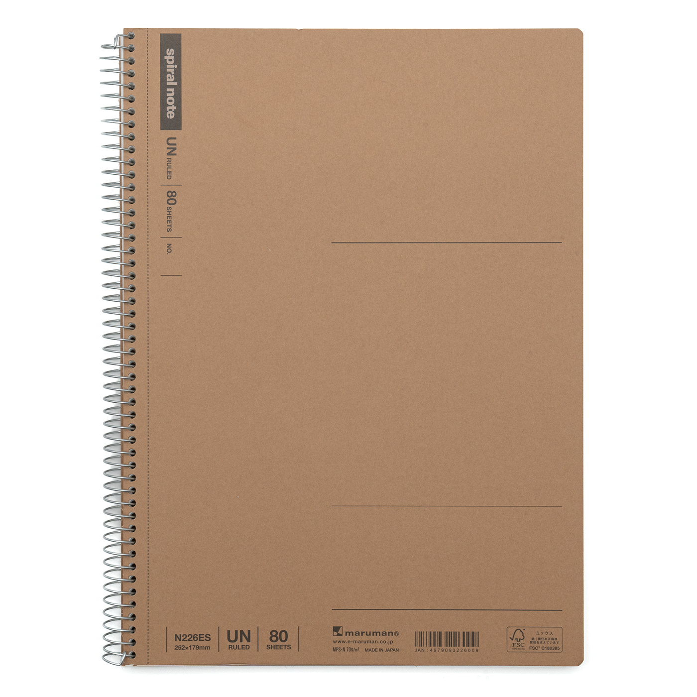 Maruman Notebooks B5 Spiral Note - Blank