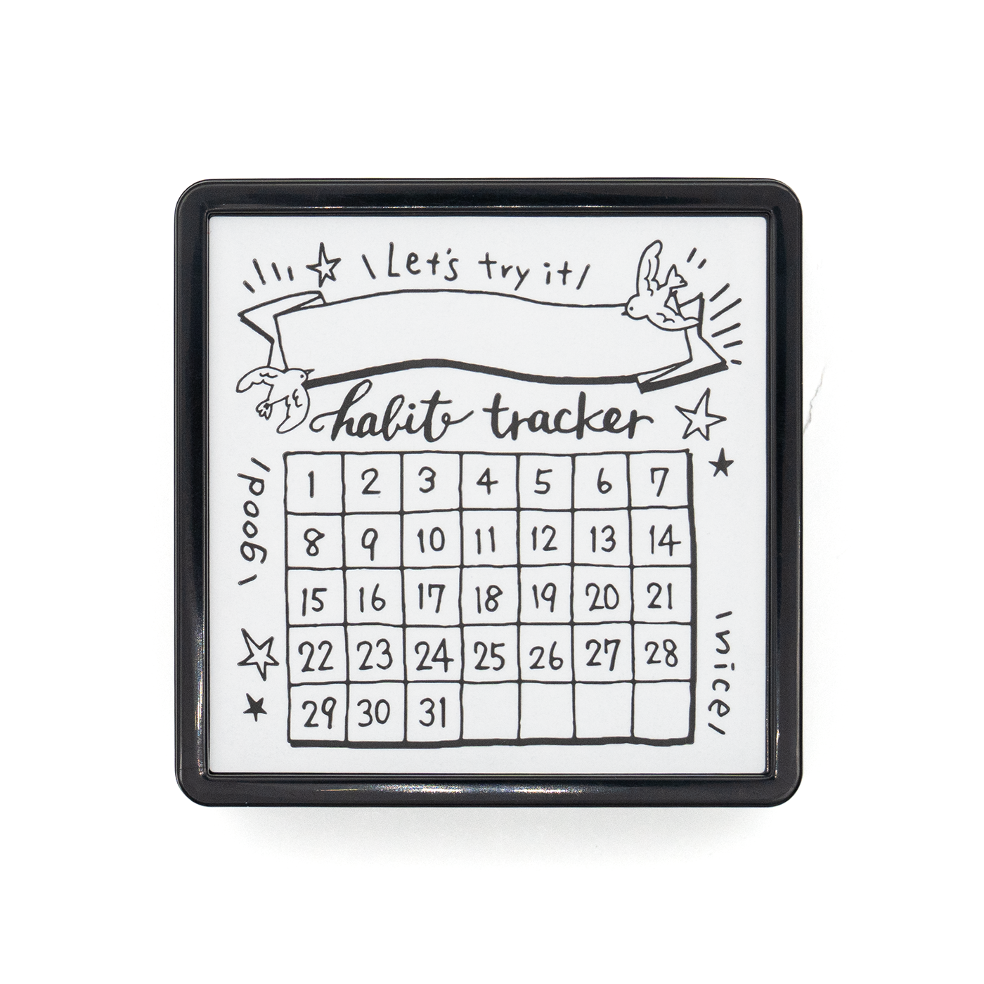 Midori  Paintable Stamp - Habit Tracker