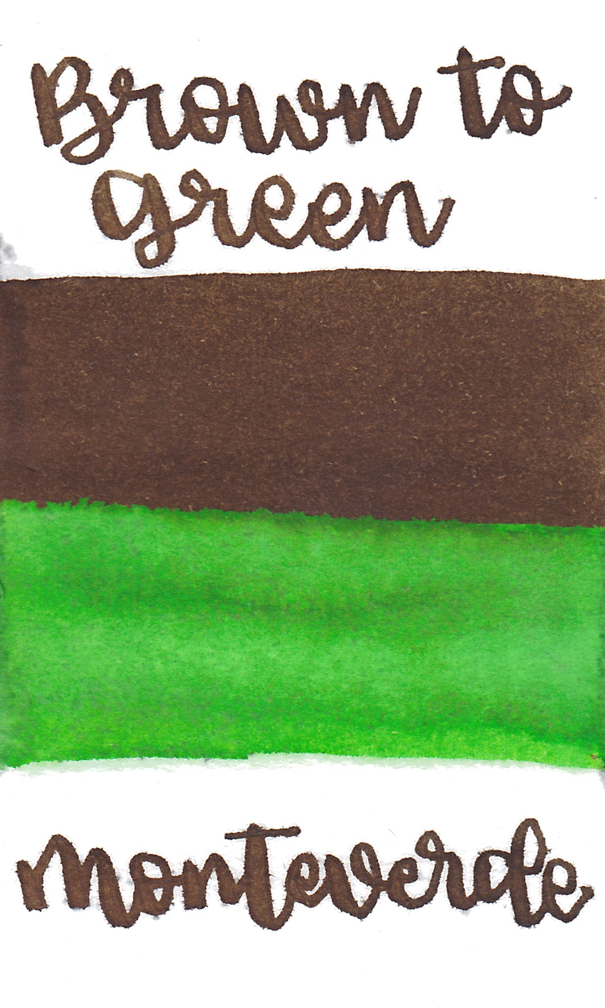 Monteverde Color Changing Ink - Brown to Green