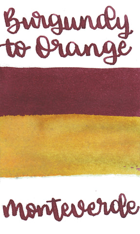 Monteverde Color Changing Ink - Burgundy to Orange