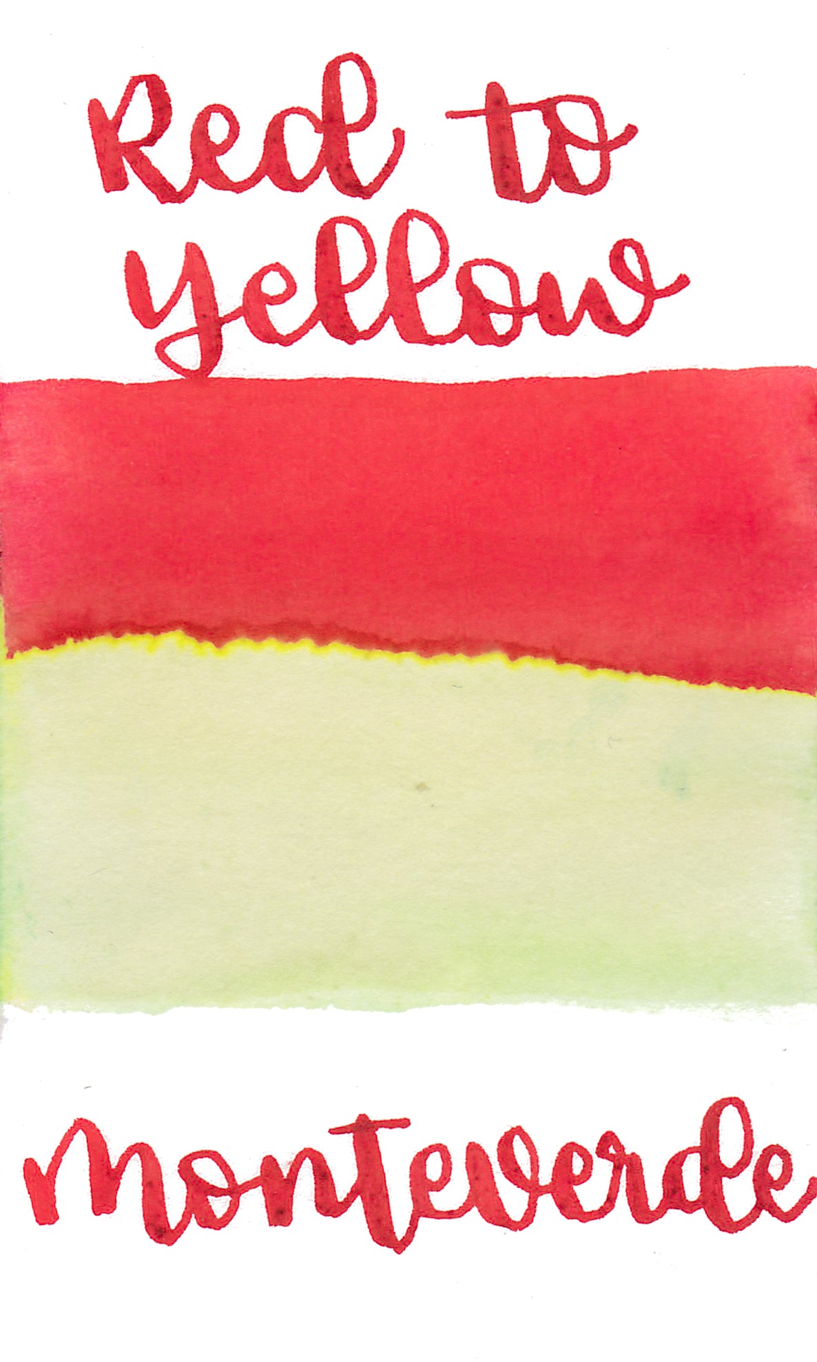 Monteverde Color Changing Ink - Red to Yellow
