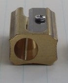 DUX Brass Block Single Pencil Sharpener