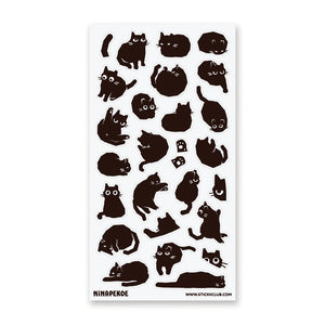 STICKII Sticker Sheet - Night Meows