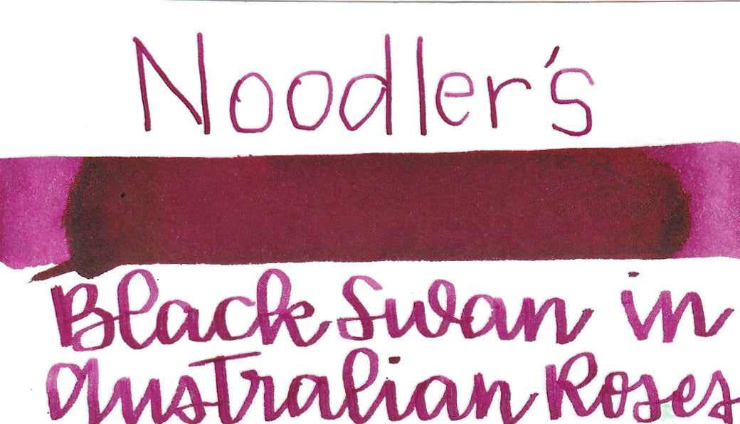Noodler's Black Swan in Australian Roses