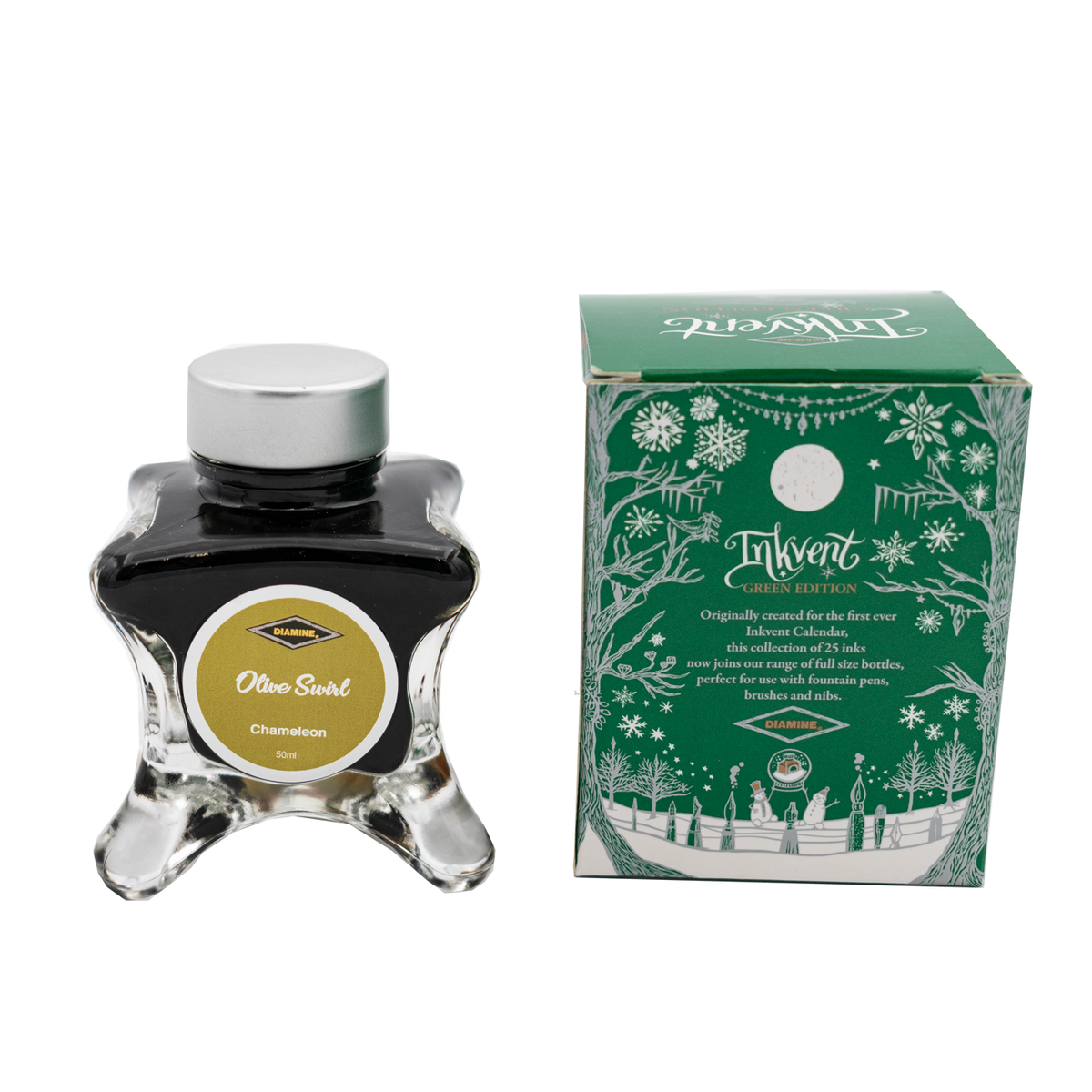 Diamine Green Edition Ink - Olive Swirl