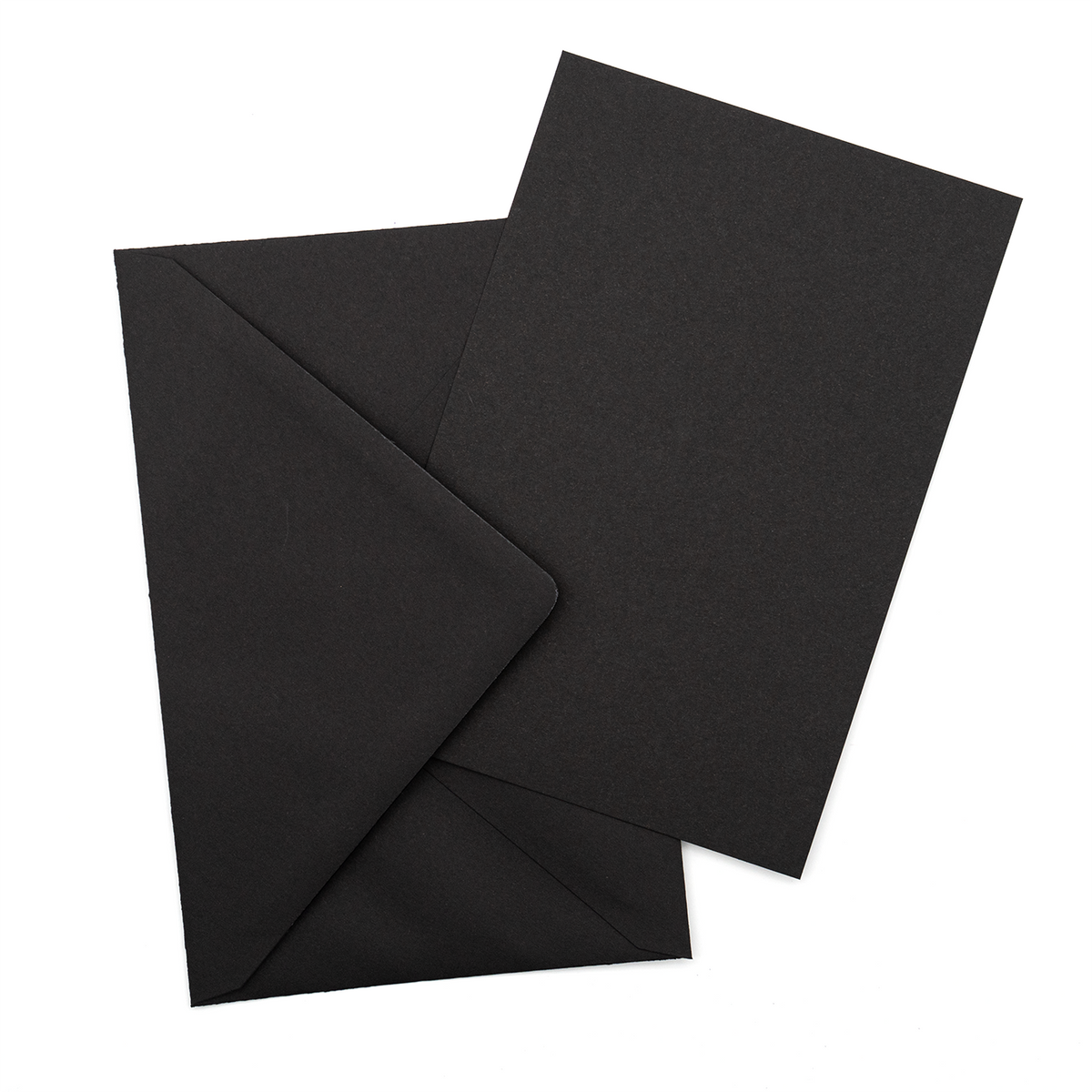 Original Crown Mill Vellum Large Note Card Box - Black